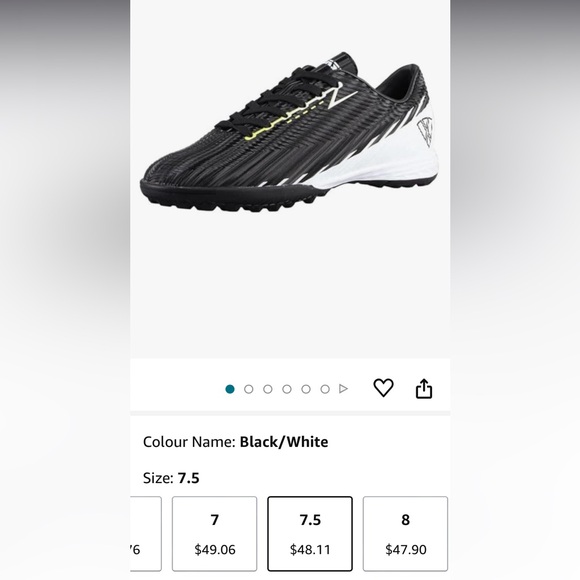 Vizari Tesoro TF Turf Soccer Shoes, 7.5 - Picture 11 of 12